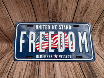 9/11 Commemorative Decorative License Plate