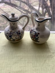 Vintage Ceramic Oil And Vinegar