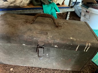 Vintage Toolbox With Contents