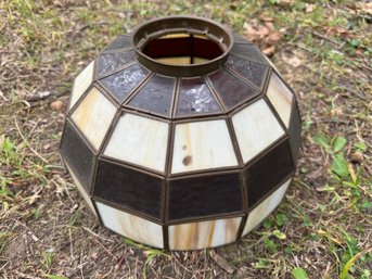 Vintage Slag Glass Lamp Shade