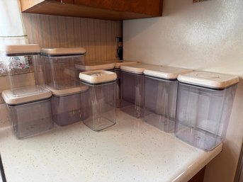 Lot Of 10 OXO Kitchen Canisters