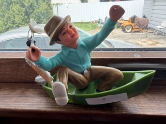 Vintage Wilton Frustrated Fisherman Cake Topper