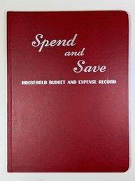 Spend And Save Vintage Household Budget Book