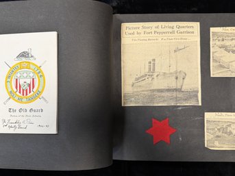 Military The Old Guard Third Infantry  Scrap And Photo Album Book