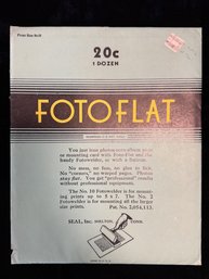 Vintage Fotoflat Mounting Tissue