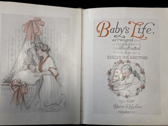 Baby Life Record Antique Book