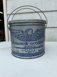 Fenwick Woodstream Galvanized Vintage Fishing Bucket