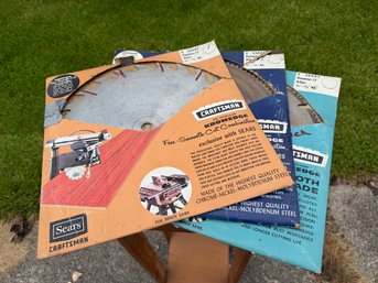 Lot Of Three Sears Vintage Craftsman Saw Blades