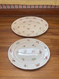 Vintage Syracuse China Serving Platters In The 'Selma' Pattern