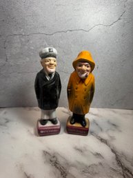 Vintage Salt And Pepper Shakers Set Nautical Captain Pepper And Old Salty