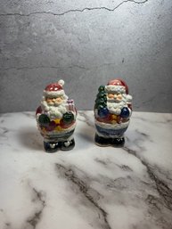 Vintage Salt And Pepper Shakers Christmas Santa Claus