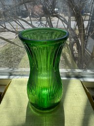Green Glass Vase