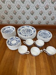 Vintage Meakin Blue Nordic Dinnerware