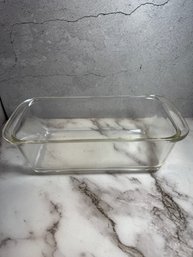 Vintage Pyrex Clear Glass Loaf Pan 1980s