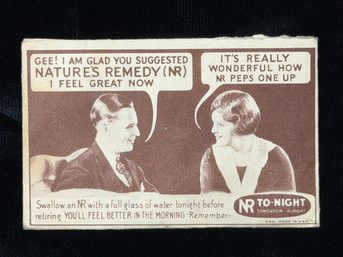 Vintage Advertisement For Nature's Remedy (NR) Tablets