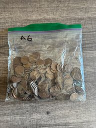 Lot Of Approximately 1 Pound Of Wheat Pennies / Coins (A6)