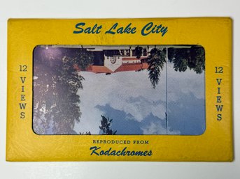 Vintage Postcard Mailing Folder Titled 12 Views Of Salt Lake City
