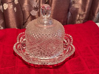 Vintage Avon By Fostoria Covered Butter Dish