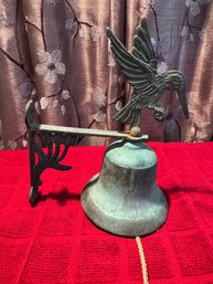 Vintage Brass Bell Wall Mounted Doorbell Chime