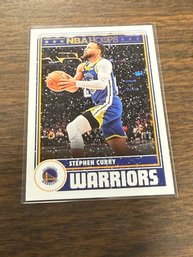 2023-24 Panini NBA Hoops Basketball Card Featuring Stephen Curry