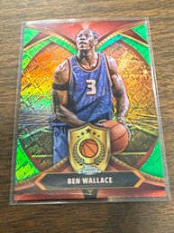 2025 Topps Chrome Ben Wallace Ball Of Duty Green