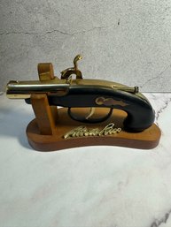 Vintage Novelty Table Lighter Shaped Like A Flintlock
