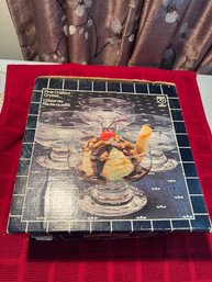 Vintage Riekes-Crisa Fine Crafted Crystal Dessert Dishes