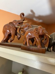 Carved Elephant African Artwork