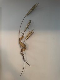 Vintage Metal Wheat Wall Art