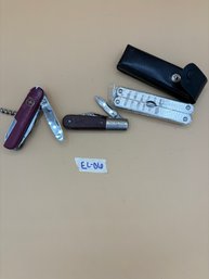 Vintage Pocket Knife Lot Of Three Vintage Knives
