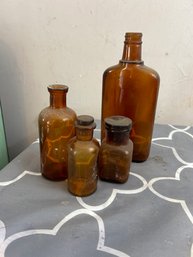 Antique Brown Bottle Collection