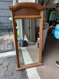 Tall Wood Framed Hallway Mirror