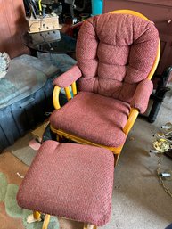 Glider With Foot Stool