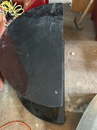 Half Moon Glass Entertainment Center