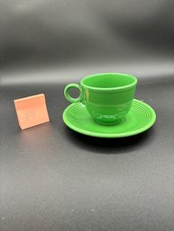 Vintage Fiesta Ware Cup And Saucers