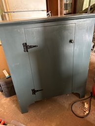Painted Wood Storage Cabinet
