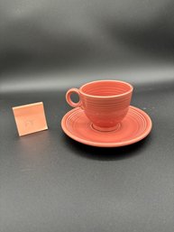Vintage Fiesta Ware Cup And Saucers