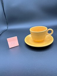Vintage Fiesta Ware Cup And Saucers