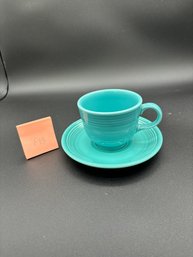 Vintage Fiesta Ware Cup And Saucers