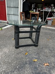 Glass Top End Table