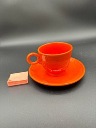 Vintage Fiesta Ware Cup And Saucers