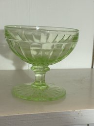 Uranium Glass Block Optic Cordial