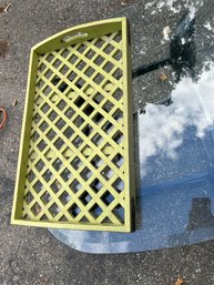 Yellow Trellis Decorative Tray