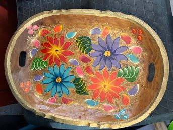 Painted Wood Tray