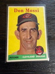 Vintage 1958 Topps Don Mossi Baseball Trading Card