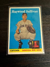 Vintage 1958 Topps Baseball Card Featuring Haywood Sullivan