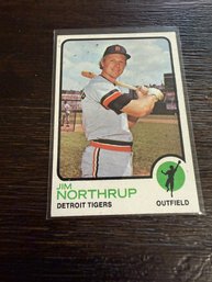 1973 Topps #168 Jim Northrup Detroit Tigers Baseball Card