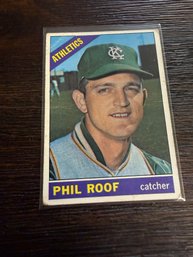 1966 Topps Phil Roof #382 Baseball Card