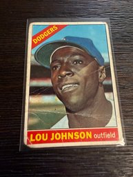 1966 Topps Lou Johnson Baseball Card (#13)