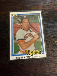 1981 Donruss #249 Steve Kemp Detroit Tigers Baseball Card